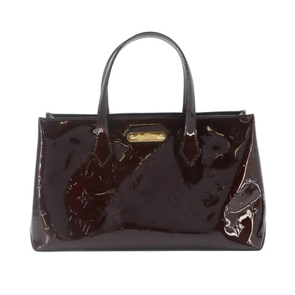 Louis Vuitton PM Monogram Vernis Hand Bag Leather Amarante