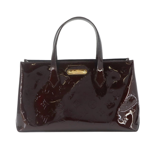 Louis Vuitton PM Monogram Vernis Hand Bag Leather Amarante