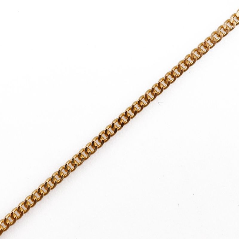 [dior] Christian Dior CD Logo Gold Plated And Rhinestone Ladies 7.2g Necklace