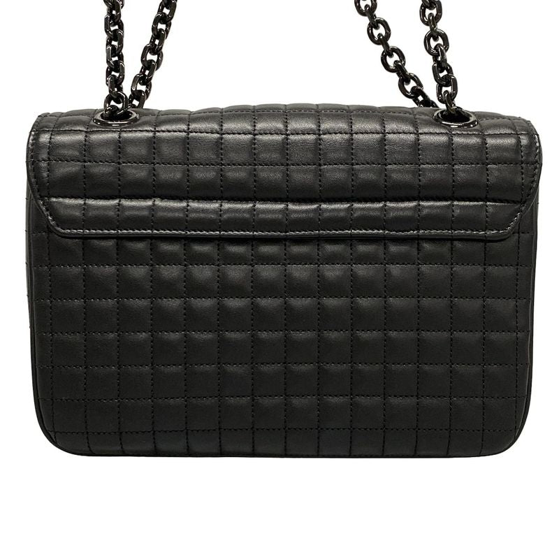 Celine Shoulder Bag C Medium 187253bfz38no Black Chain Shoulder/quilted