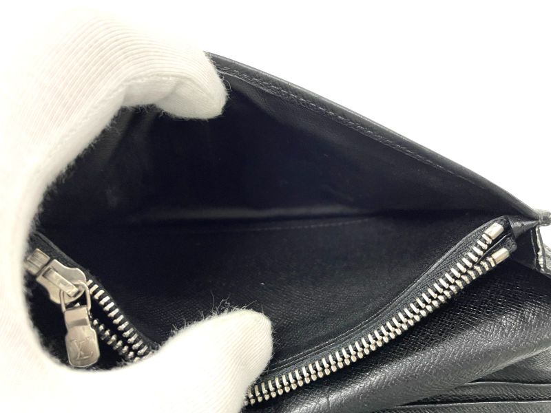 Louis Vuitton Taiga Portefeuille Brazza Long Wallet Billfold M32572 Ardoise