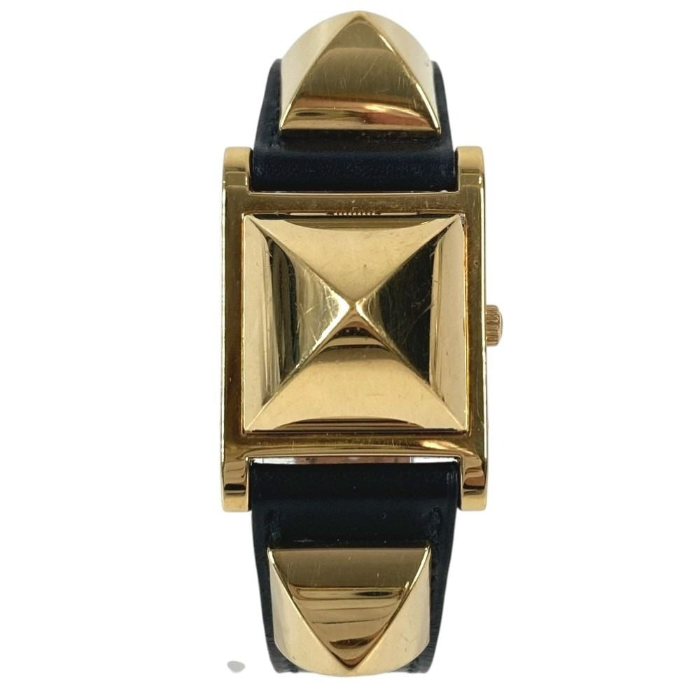 Hermes Watch Medle Leather Black X