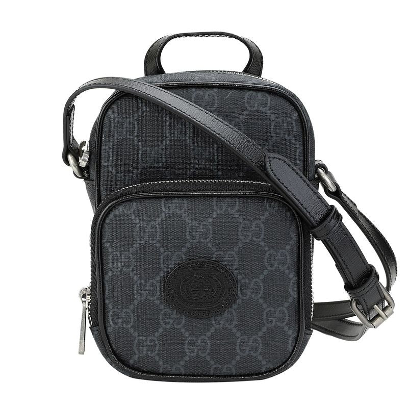 Gucci Shoulder Bag Interlocking G Black