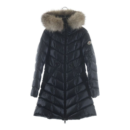 Moncler Fulmarus Hooded Down Coat with Logo Patch Black