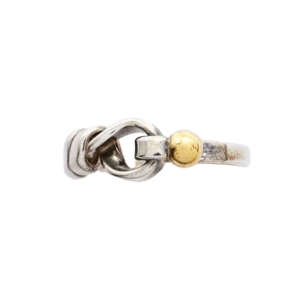 Tiffany & Co Ring Hook Eye 18k Yellow Gold 925 Sterling Silver — view 2