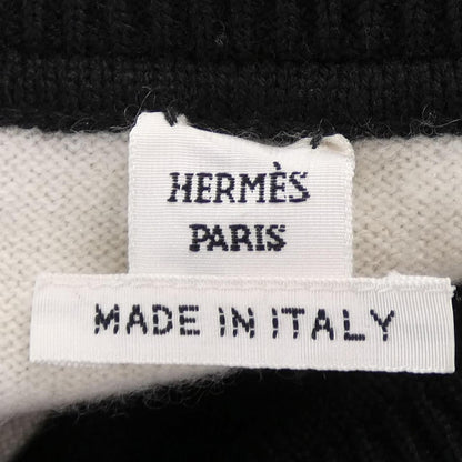 Hermes la Promenade du Matin Knit Top Black White Transparency — view 4