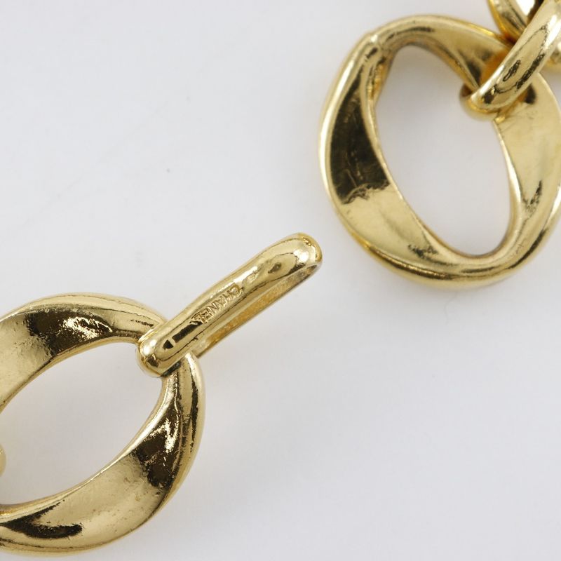 Chanel Chain Choker Vintage Gold Plated Ladies 156.0g Necklace