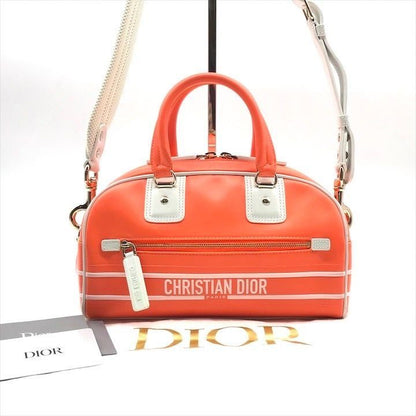 Dior Bow Ring Mini 2-Way Bag Orange
