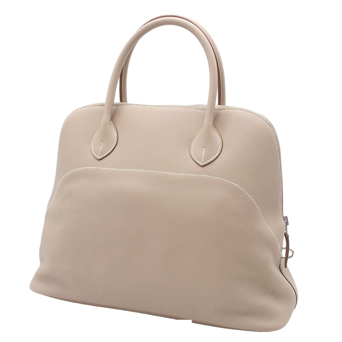 Hermes Bolide 35 Relax Argil Silver Epsom Handbag — view 2