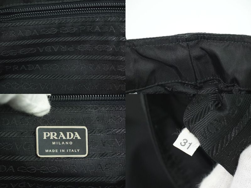 Authentic Prada Nylon Shoulder Bag Tote Bag Black Bag Pre-owned [follow-up