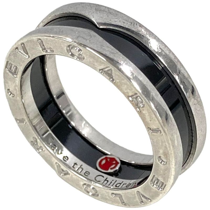Bulgari Bvlgari Bee Zero One Save The Children Ring #54 Sv925 63g Silver Men's