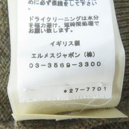 Hermes 22AW 2h2603d1 100% Cashmere Silver Hardware With Serie Plate Crew Neck