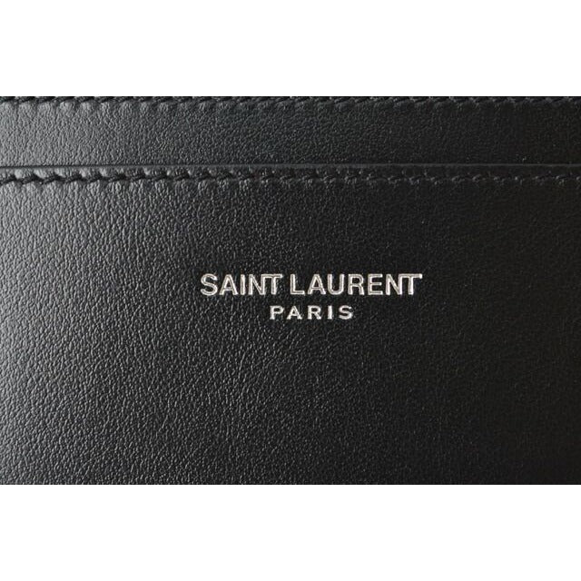 Saint Laurent Card Case Business Holder YSL Logo Studs — view 2