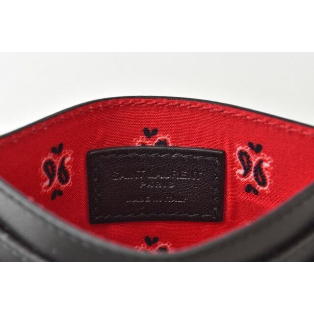 Saint Laurent Card Case Business Holder YSL Logo Studs — view 5