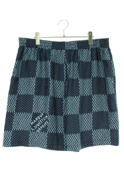 Louis Vuitton 25AW Rm252mq FYQ Htp46w Damier All Over Pattern Silk Half Pants