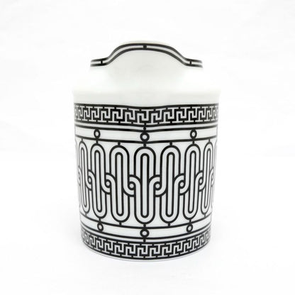 Hermes Creamer H DECO White Black Ceramic Tableware Accessories Others
