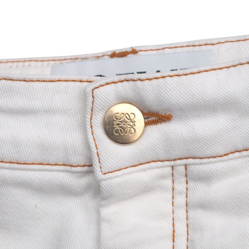 Loewe Denim Pants Size 32 White Denim Jeans Made In Italy 20250328 Ra3884