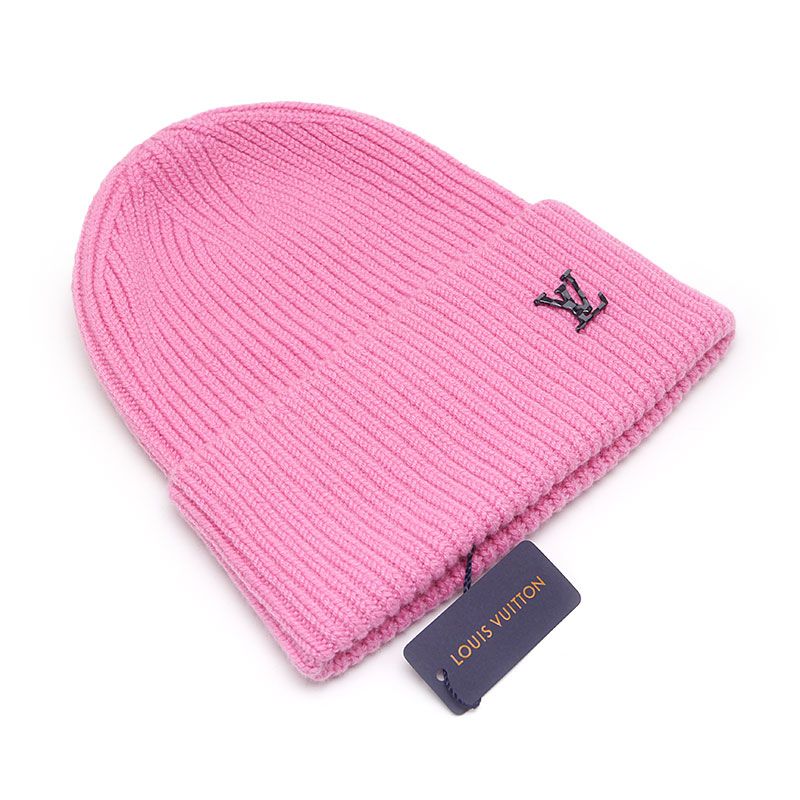 Louis Vuitton Bonnet LV Ahead M77040 Knit Hat Cashmere Pink