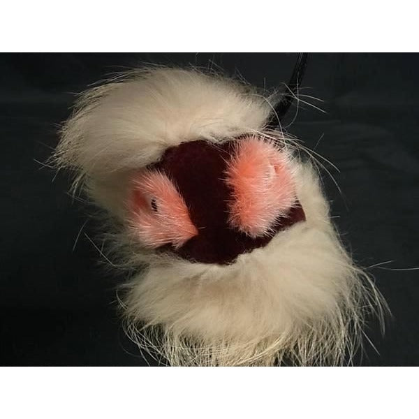 Fendi Bag Bugs Monster Fur Key Holder Ring Charm Beige And Multicolored — view 3