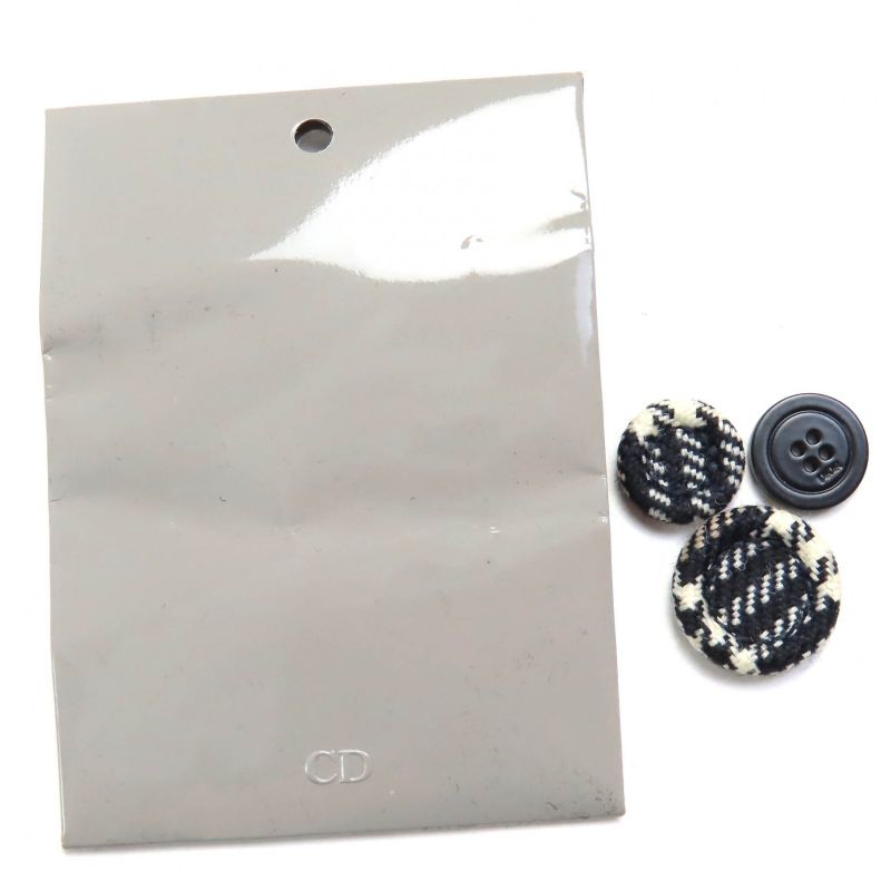 DIOR Christian DIOR Homme 22AW 293c284a5572 100% Wool Checked Peaked Lapel Single Tailored