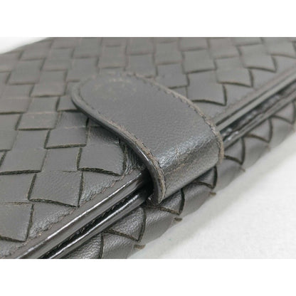 Bottega Veneta Wallet Intrecciato Brown Leather Hook Bifold — view 5
