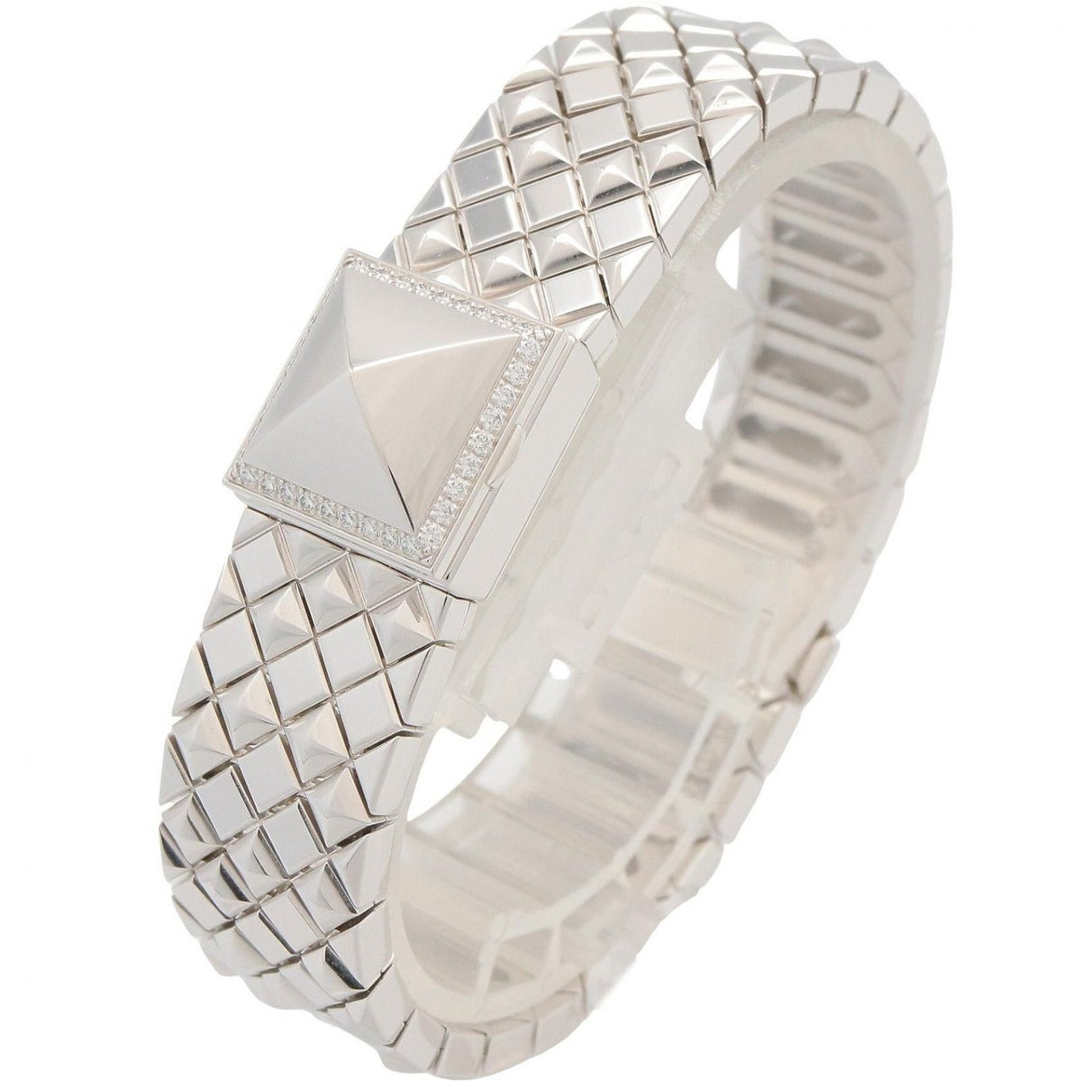 Hermes Watch Medall Mini Silver 18K White Gold — view 3
