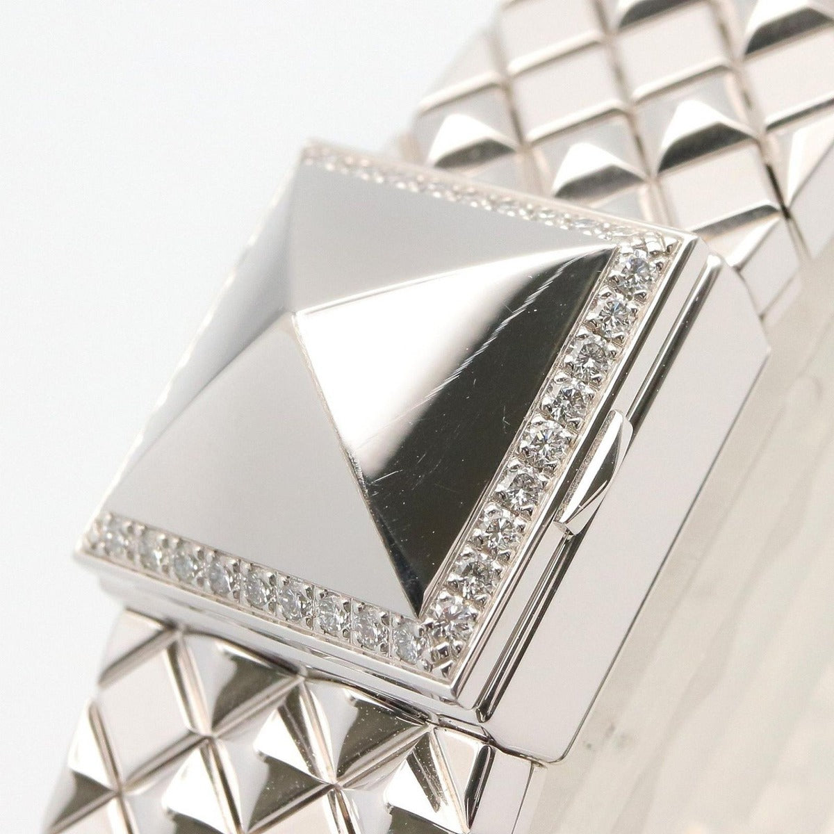 Hermes Watch Medall Mini Silver 18K White Gold — view 10