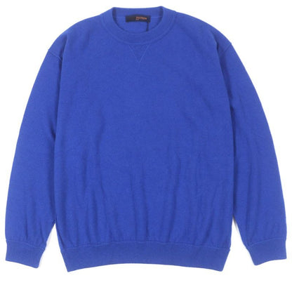 Louis Vuitton 19 AW Cashmere Silk Inside Out Crewneck Knit Sweater With Logo
