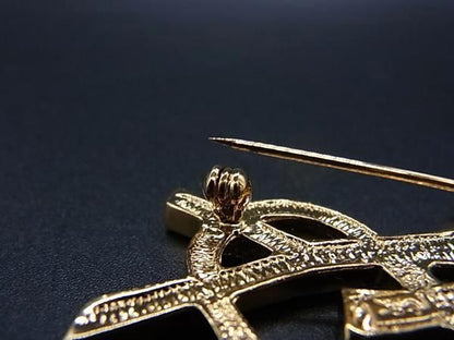 Yvessaint Laurent Yves Saint Laurent Rhinestone Pin Brooch Pin Badge