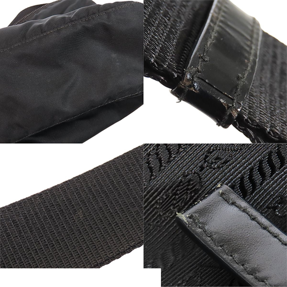 Prada Vela Shoulder Bag Nero Black Nylon — view 7