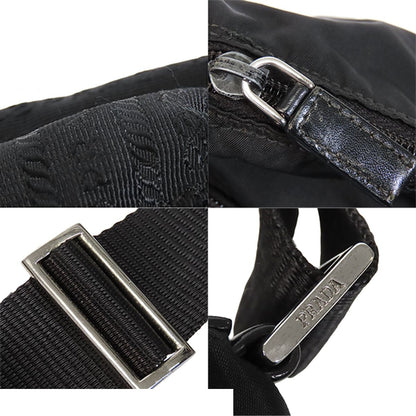 Prada Vela Shoulder Bag Nero Black Nylon — view 8