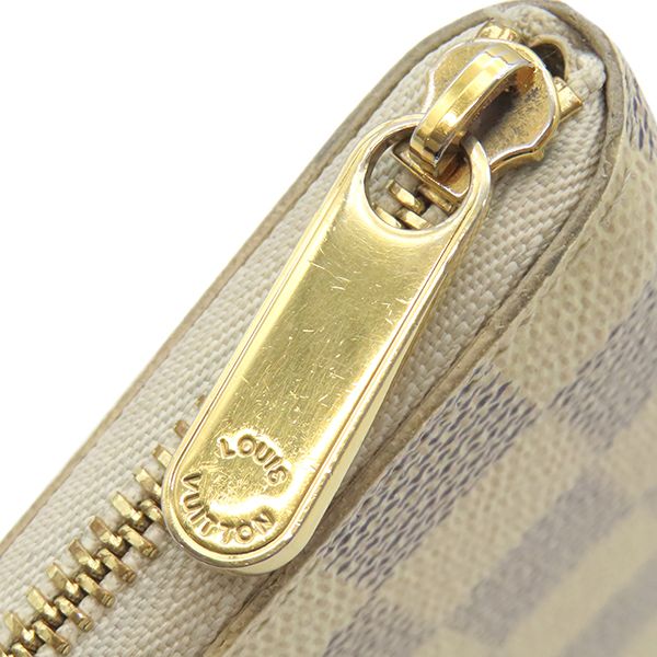 Louis Vuitton Coin Case Zippy Coin Purse Damier Azure Canvas Damier Azure Gold