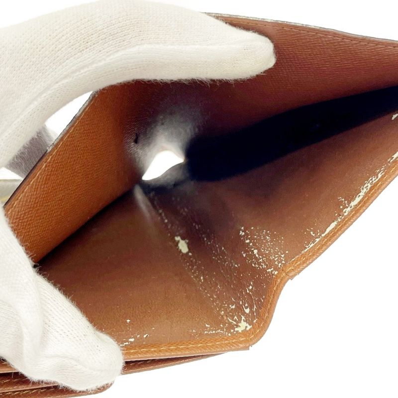 Louis Vuitton M61202 Monogram PVC Porte-Tresor Etui Papier Brown 304014 Trifold