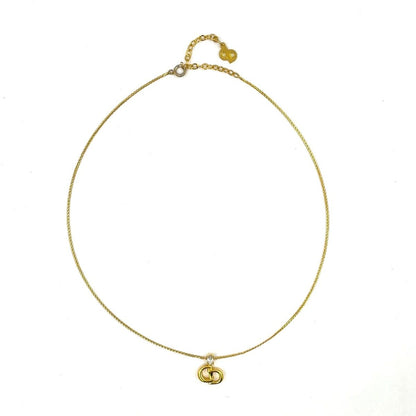 Dior Cdlogo Gold Plated Necklace
