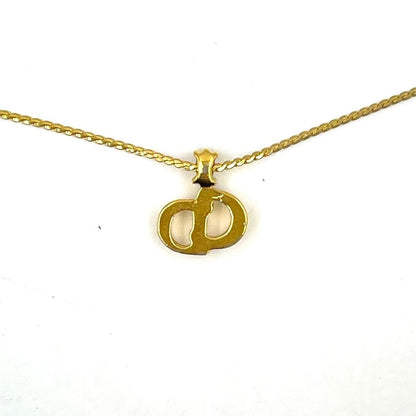 Dior Cdlogo Gold Plated Necklace — view 3