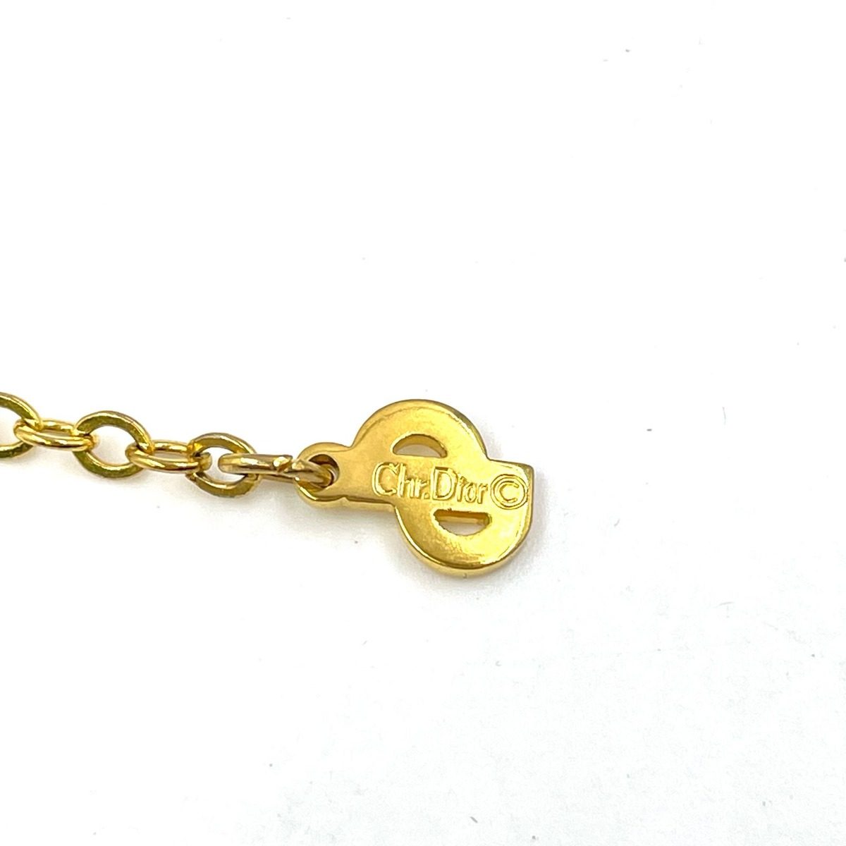 Dior Cdlogo Gold Plated Necklace — view 4