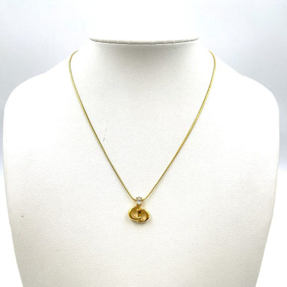 Dior Cdlogo Gold Plated Necklace — view 8