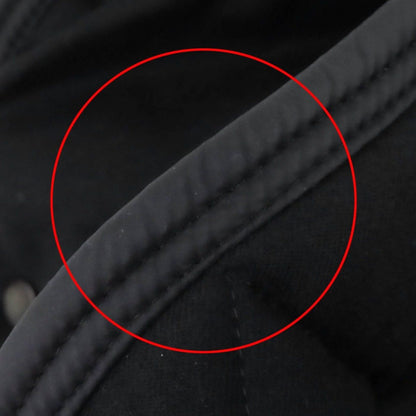 Moncler Ryan Leather Logo Patch Wool Contrast Hooded Down Jacket Black 3 — view 14