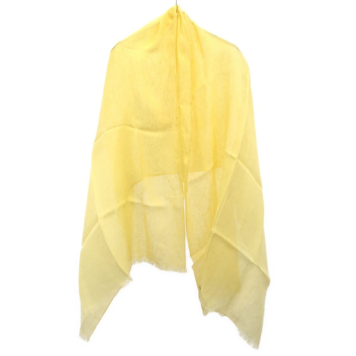 Brunello Cucinelli Large Shawl Yellow Scarf