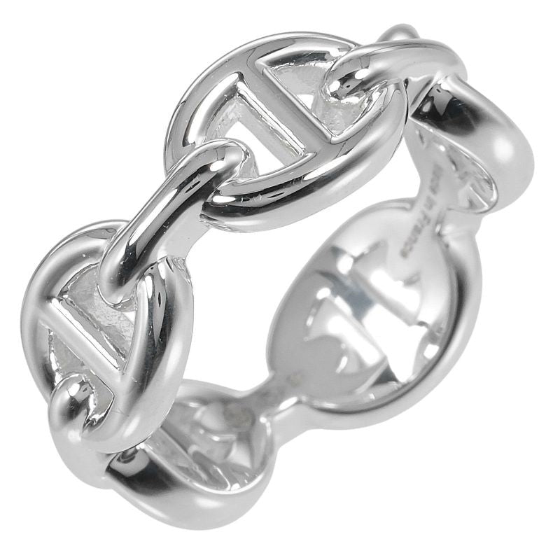 Hermes Chaine D'ancre Anchene PM Silver 925 Size 8 5.4 g Ring