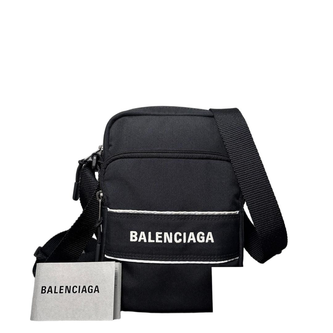 Balenciaga Sports Shoulder Bag Black with Certificate