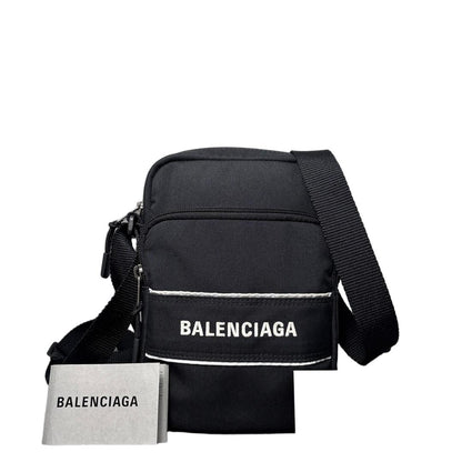 Balenciaga Sports Shoulder Bag Black with Certificate