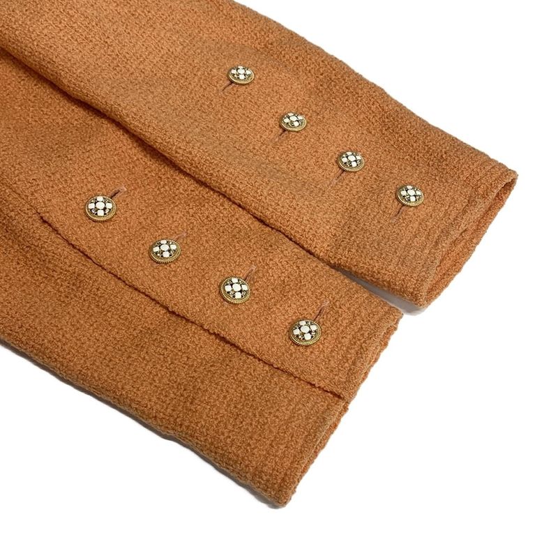 Chanel Jacket Size 38 M Women's 21663 Orange Long Sleeves / Spring / Autumn Wool