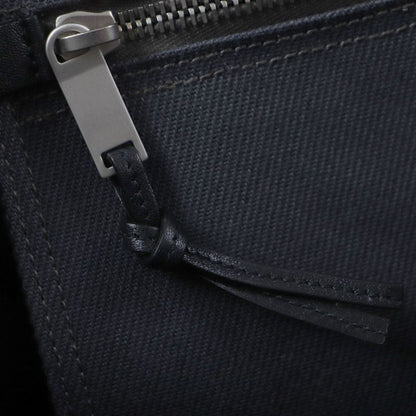  Saint Laurent Paris 632539 Rive Gauche N/S Canvas Leather Tote Bag Dark Gray