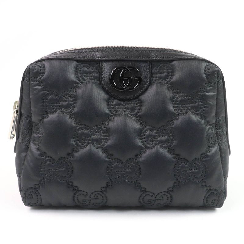 Gucci 72604 GG Marmont Makeup Pouch Small Black Purple