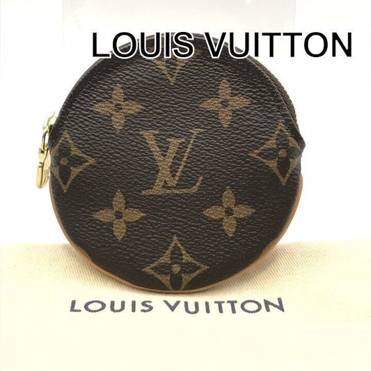 Louis Vuitton Monogram Porte Monnaieron Round Coin Purse Wallet