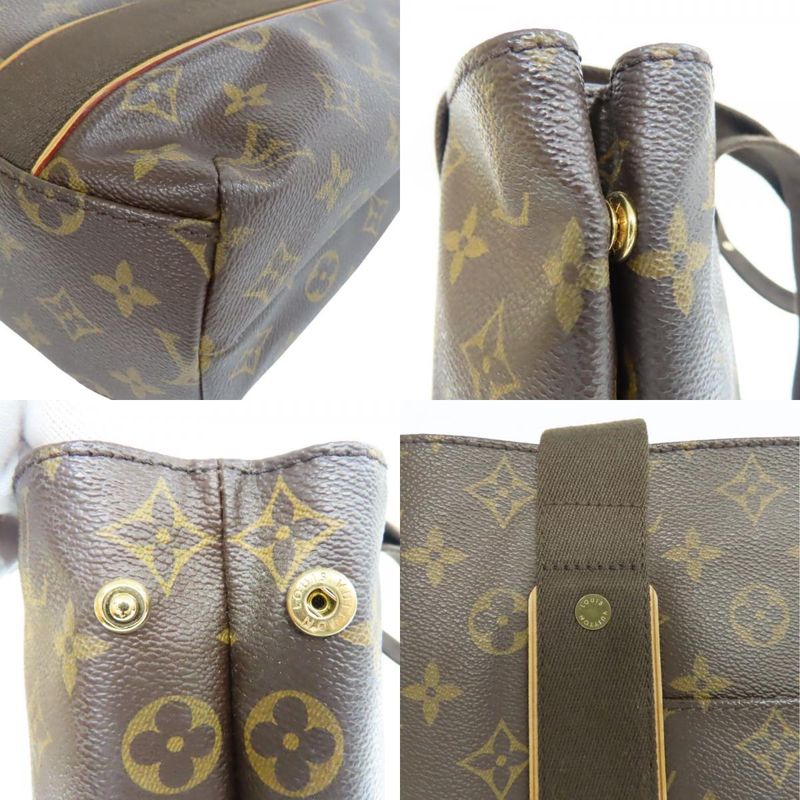 Louis Vuitton Tote Bag Cabas Bobol M53013 Monogram Brown Casual A4 Compartment