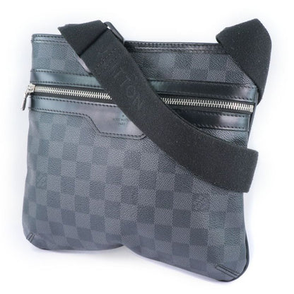Louis Vuitton Thomas N58028 Damier Graphite Canvas Black Vi3171 Unisex Shoulder