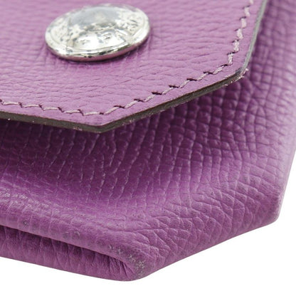 Hermes Le Van Cattle Vaux Epson Purple □ Ladies Coin Case