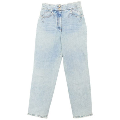 Chanel COCO Denim Pants Size 40 Mark Trousers